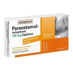 Paracetamol-ratiopharm® 125mg 10 Zäpf.