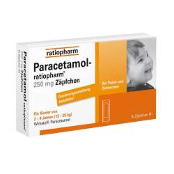 Paracetamol-ratiopharm® 250mg 10 Zäpf.