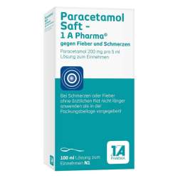 Paracetamol Saft - 1 A Pharma® gegen Fieber und Schmerzen 100ml