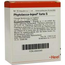 Phytolacca Injeel forte S 10 Amp.