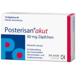 Posterisan® akut 60 mg Zäpfchen 10 Supp.