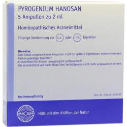 Pyrogenium Hanosan Injektionslösung 5 Amp. 2 ml