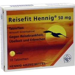 Reisefit Hennig 50mg 10 Tbl.