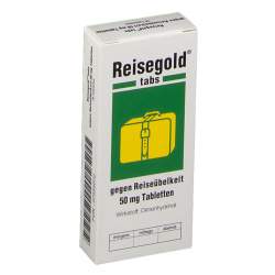 Reisegold® tabs gegen Reiseübelkeit 50 mg 10 Tbl.