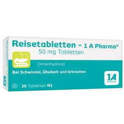 Reisetabletten - 1 A Pharma® 20 Tbl.