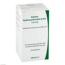 Solutio Hydroxychinolini 0,4%, Lösung zur Anwendung auf der Haut 200 ml