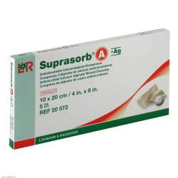 Suprasorb® A+Ag 5 Ca-Alginat-Kompr. 10x20cm
