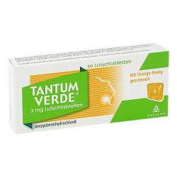 Tantum Verde mit Orange-Honiggeschmack 3mg 20 Lutschtbl.