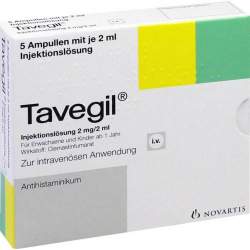 Tavegil® Injektionslösung 2 mg/2ml 5 Amp.