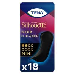 TENA SILHOUETTE Einlagen mini noir