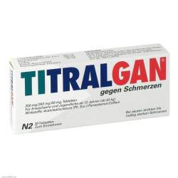 TITRALGAN® gegen Schmerzen, 250 mg/200 mg/50 mg, 20 Tabletten