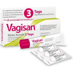 Vagisan® Myko Kombi 3 Tage 3 Vaginalzäpfchen + 20 g Creme