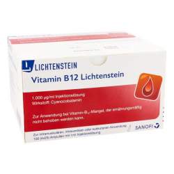 Vitamin B 12 Lichtenstein 1.000 µg/mg Injektionslösung 100 Amp. 1 ml