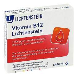 Vitamin B 12 Lichtenstein 1.000 µg/mg Injektionslösung 5 Amp. 1 ml