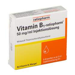 Vitamin B1-ratiopharm® 50mg/ml 5 Amp.