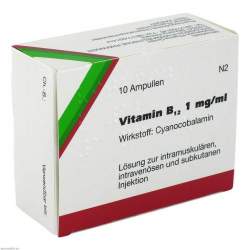 Vitamin B12 1mg/ml Wiedemann Injektionslösung 10 Amp.