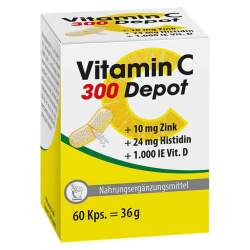 VITAMIN C 300 Depot+Zink+Histidin+D Kapseln