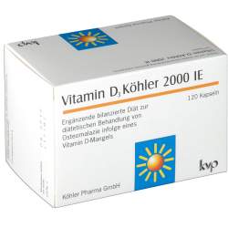 Vitamin D3 Köhler 2000 IE, 120 Kapseln