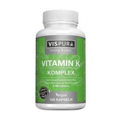 Vitamin K Komplex hochdosiert K1 + K2 Menaquion MK 4 MK 7 120 vegane Kapseln