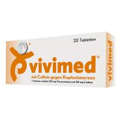 Vivimed® mit Coffein gegen Kopfschmerzen, 20 Tabletten