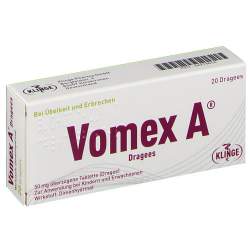 Vomex A® Dragees N 50 mg überzogene 20 Tabletten