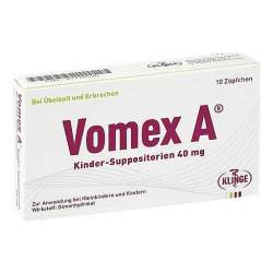 Vomex A® Kinder-Suppositorien 40 mg 10 Zäpfchen