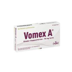Vomex A® Kinder-Suppositorien 70 mg forte 10 Zäpfchen