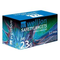 WELLION Safetylancets 23 G Sicherheitseinmallanz.