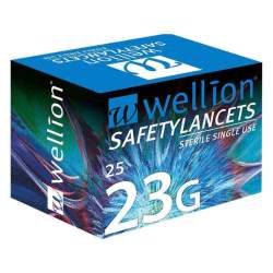 WELLION Safetylancets 23 G Sicherheitseinmallanz.