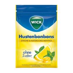 WICK Zitrone & nat.Menthol Bonb.o.Zucker Beutel