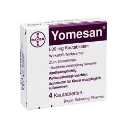 Yomesan®, 500 mg Kautabletten, 4 Kautbl.