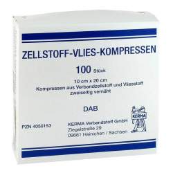 ZELLSTOFF VLIES KOMPRESSEN 10x20 cm unsteril