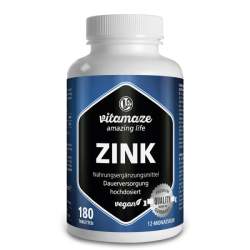 Zink hochdosiert vegan 180 Tbl.