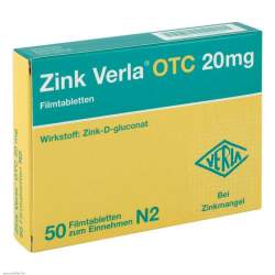 Zink Verla® OTC 20mg, 50 Filmtbl.