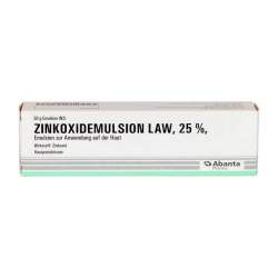 ZINKOXIDEMULSION LAW, 25 %, Emulsion zur Anwendung auf der Haut 50g