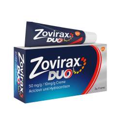 Zovirax Duo 50 mg/g / 10 mg/g Creme 2 g
