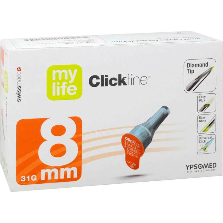 MYLIFE Clickfine Pen-Nadeln 8 mm CPC