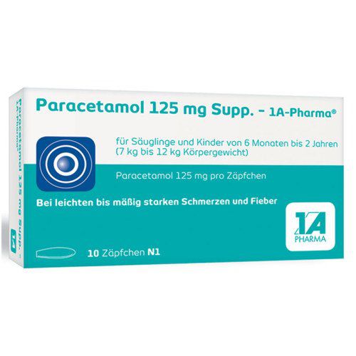 Paracetamol 125mg - 1A-Pharma® 10 Supp.
