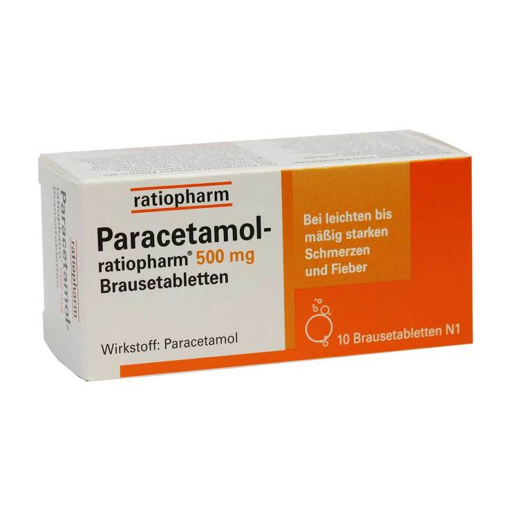 Paracetamol-ratiopharm® 500mg 10 Brausetbl.
