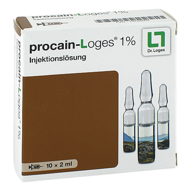 procainLoges® 1% Injektionslösung, 10 Amp. 2ml
