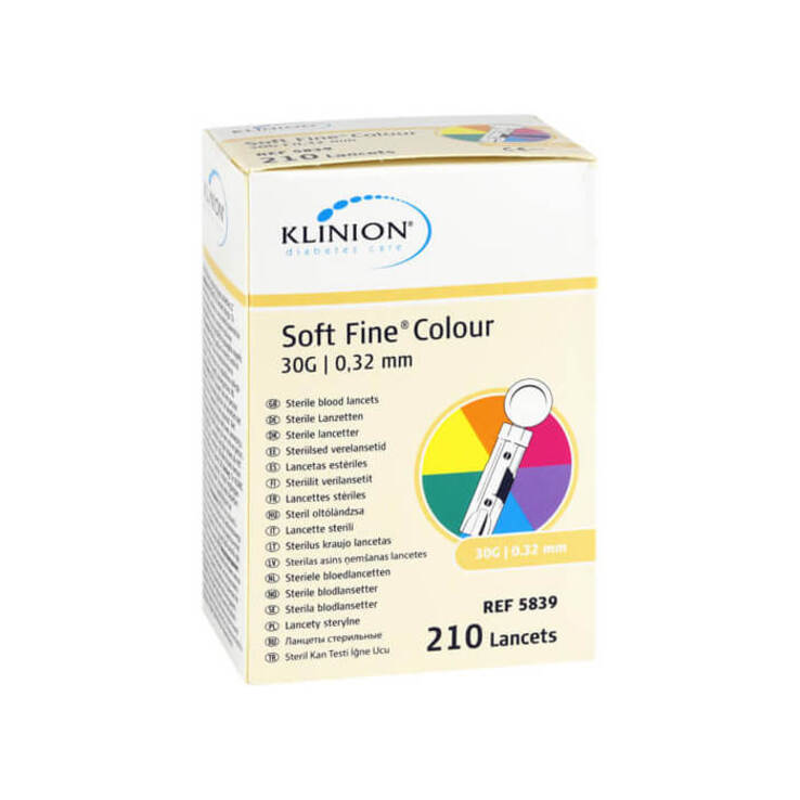 SOFT FINE colour Lanzetten 30 G 0,32 mm
